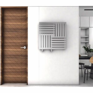 Casa Padrino Luxus Edelstahl Wandheizung Grau 60 cm - Luxus Wandheizk�rper