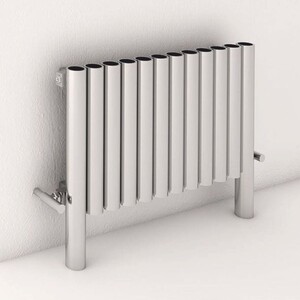 Casa Padrino Luxus Edelstahl Wandheizung Silber 77,5 cm - Luxus Wandheizk�rper