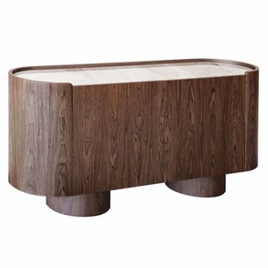 Casa Padrino Luxus Sideboard mit 2 T�ren und Keramikplatte Braun / Creme 160 cm