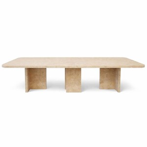 Casa Padrino Luxus Travertin Esstisch Beige 300 cm - Luxus Esszimmer M�bel