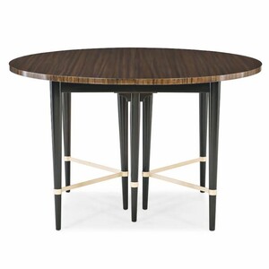 Casa Padrino Luxus Esstisch Dunkelbraun / Schwarz 122-182 cm - Ausziehbar