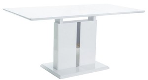 Casa Padrino Designer Esstisch Wei� 110-150 x 75 x H. 76 cm - Ausziehbarer K�chentisch - Designer Esszimmer M�bel