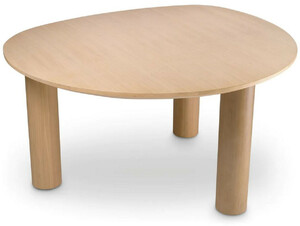 Casa Padrino Luxus Esstisch Naturfarben 149 x 128,5 x H. 77 cm - Massivholz K�chentisch - Esszimmer M�bel - K�chen M�bel - Luxus M�bel - Luxus Einrichtung