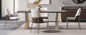 Casa Padrino Luxus Esszimmer Set - 1 Luxus Esstisch und 6 Luxus Esszimmer St�hle