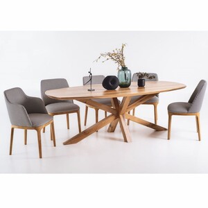 Casa Padrino Luxus Esszimmer Set - 1 ausziehbarer Esstisch und 8 St�hle - Esszimmer M�bel