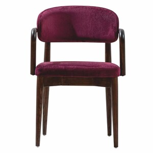 Casa Padrino Luxus Esszimmer Stuhl mit Armlehnen Lila / Dunkelbraun - Esszimmer M�bel