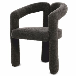 Casa Padrino Luxus Esszimmer Stuhl mit Armlehnen Dunkelgrau 60 x 65 x H. 80 cm