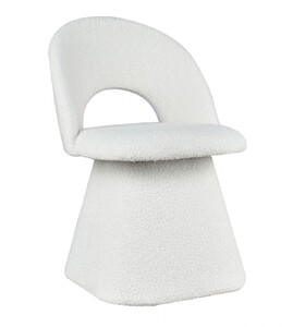 Casa Padrino Luxus Esszimmer Stuhl mit gebogener Rckenlehne Wei H. 79 cm - Esszimmer Mbel