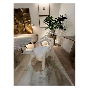 Casa Padrino Luxus Esszimmerstuhl 64.5 x 60 x H. 79 cm - Esszimmerstuhl mit Stoffbezug - Moderne Esszimmer M�bel - Luxus Qualit�t