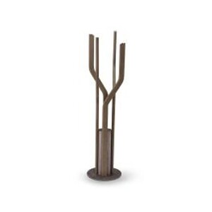 Casa Padrino Luxus Garderobenst�nder Hellgrau / Grau  38 x H. 175 cm - Eleganter Garderobenst�nder - Moderne Flur M�bel - Luxus Qualit�t