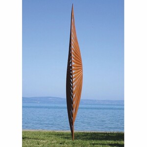 Casa Padrino Luxus Garten Deko Stahl Skulptur Rost H. 300 cm - Garten Skulpturen