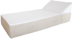 Casa Padrino Luxus Gartenliege - Poolliege Wei� / Beige 180 x 80 cm