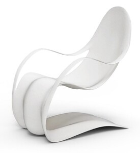 Casa Padrino Luxus Gartensessel Matt Wei� H. 103 cm