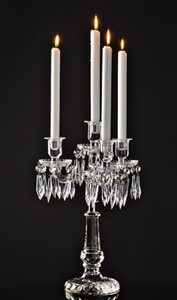 Casa Padrino Luxus Glas Kerzenst�nder 4-armig - Luxus Kollektion