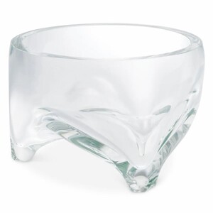 Casa Padrino Luxus Glas Sch�ssel  25 x H. 16 cm - Runde Deko Sch�ssel aus mundgeblasenem Glas - Deko Accessoires - Luxus Qualit�t