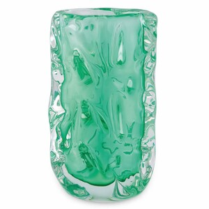Casa Padrino Luxus Glas Vase Gr�n H. 31 cm - Luxus Deko Accessoires