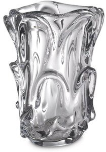 Casa Padrino Luxus Glas Vase  20 x H. 31 cm - Moderne Deko Blumenvase - Deko Accessoires - Luxus Kollektion