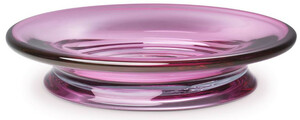 Casa Padrino Luxus Glasschale Pink  30 x H. 7 cm - Runde Obstschale - Deko Schale aus mundgeblasenem Glas - Luxus Kollektion