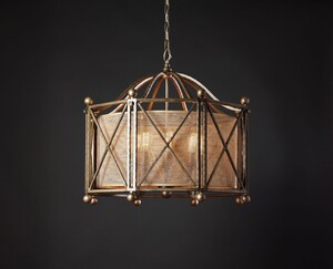 Casa Padrino Luxus H�ngeleuchte Laterne Bronze  60 x H. 48 cm - Handgefertigte Laterne aus Edelstahl in achteckiger Form - Luxus Kollektion - Edel & Prunkvoll