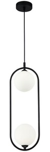 Casa Padrino Luxus H�ngeleuchte Schwarz / Wei� 17 x 12 x H. 48 cm - Moderne Pendelleuchte