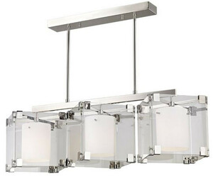 Casa Padrino Luxus Designer H�ngeleuchte Silber 136,5 x H. 43,2 cm - Moderne Hotel & Restaurant H�ngelampe - Luxus Qualit�t