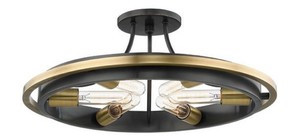 Casa Padrino Luxus H�ngeleuchte Antik Bronze / Antik Messing  53,3 x H. 20,3 cm - Luxus Kollektion