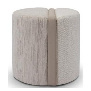 Casa Padrino Luxus Hocker 46 x 45.5 x H. 44 cm - Hocker mit Echtleder Bezug - Moderne Wohnzimmer M�bel - Luxus Qualit�t