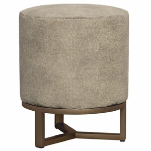 Casa Padrino Luxus Hocker Grau / Braun  40 x H. 50 cm - Luxus M�bel