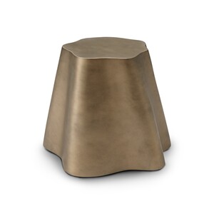 Casa Padrino Luxus Hocker Messing 51.5 x 48.5 x H. 42 cm - Eleganter Hocker - Moderne Wohnzimmer M�bel - Luxus Qualit�t