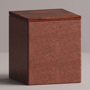 Casa Padrino Luxus Hocker Braun / Dunkelbraun 40 x 40 x H. 47 cm - Beton M�bel