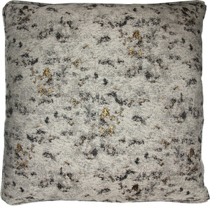 Casa Padrino Luxus Hotel Kissen Silber-Grau / Schwarz / Gold  50 x H. 50 cm - Hotel Kollektion