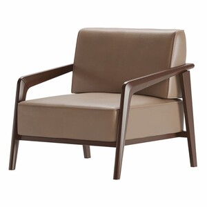 Casa Padrino Luxus Hotel & Wohnzimmer Kunstleder Sessel Braun / Dunkelbraun - Luxus M�bel