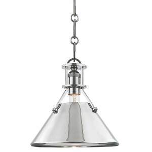 Casa Padrino Industrie Stil Metall H�ngeleuchte Silber  24 x H. 23,5 cm