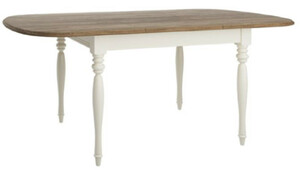 Casa Padrino Luxus Jugendstil Esstisch Braun / Cremefarben 140-190 x 95 x H. 77,5 cm - Ausziehbarer Massivholz Esszimmertisch - Esszimmer Mbel