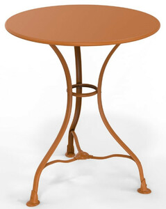 Casa Padrino Jugendstil Gartentisch  60 x H. 70 cm - Verschiedene Farben - Runder Schmiedeeisen Garten & Terrassen Tisch - Jugendstil Schmiedeeisen Garten & Terrassen M�bel