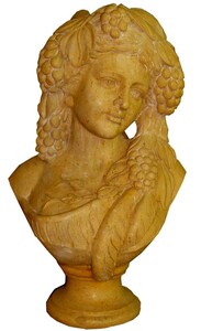 Casa Padrino Luxus Jugendstil Marmor Deko B�ste Frau Beige H. 45 cm