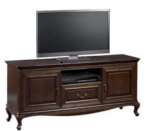 Casa Padrino Luxus Jugendstil Sideboard Dunkelbraun 152 x 45,6 x H. 68,2 cm - Fernsehschrank mit 2 Tren und Schublade - Wohnzimmermbel