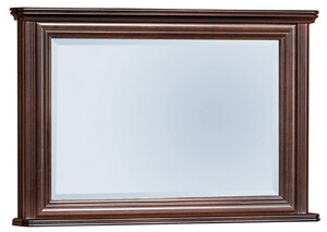 Casa Padrino Luxus Jugendstil Spiegel Dunkelbraun 107 x 12 x H. 71,2 cm - Rechteckiger Massivholz Wandspiegel - Schlafzimmer Spiegel - Barock & Jugendstil Schlafzimmer Mbel