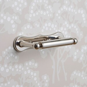 Casa Padrino Luxus Jugendstil Toilettenpapierhalter Silber 19 cm - Badezimmer Accessoires