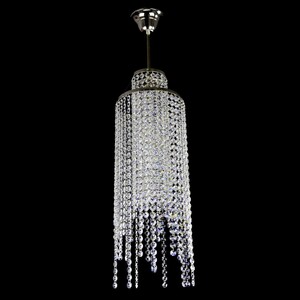 Casa Padrino Luxus Kristall H�ngeleuchte Silber  20 x H. 62 cm - Prunkvolle Messing H�ngeleuchte mit b�hmischem Kristallglas - Barock M�bel - Edel & Prunkvoll