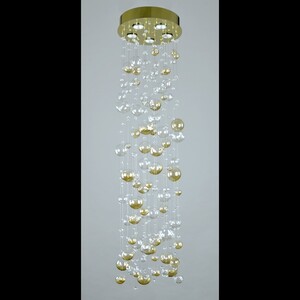 Casa Padrino Luxus Kristall Kronleuchter Gold  30 x H. 120 cm - Prunkvolle Messing Kronleuchter mit b�hmischem Kristallglas - Barock M�bel - Edel & Prunkvoll