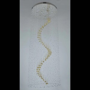 Casa Padrino Luxus Kristall Kronleuchter Silber  70 x H. 130 cm - Prunkvolle Messing Kronleuchter mit b�hmischem Kristallglas - Barock M�bel - Edel & Prunkvoll