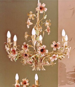 Casa Padrino Barock Kronleuchter  76 x H. 68 cm 6-flammig - Handgefertigte Leuchte aus Italien - Barock Leuchten