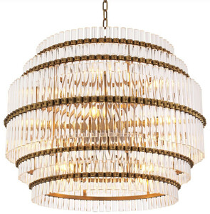 Casa Padrino Luxus Kronleuchter Antik Messingfarben  75,5 x H. 57 cm - Moderner Hotel & Restaurant Kronleuchter - Luxus Qualit�t