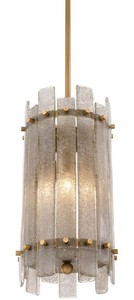 Casa Padrino Kronleuchter Antik Messingfarben  27 x H. 52 cm - Runder Luxus Kronleuchter mit mundgeblasenem Glas