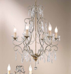 Casa Padrino Barock Kronleuchter Antikgold  65 x H. 80 cm 6-flammig - Handgefertigte Leuchte aus Italien - Barock Leuchten