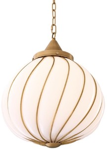 Casa Padrino Luxus Kronleuchter Antik Messingfarben / Wei�  43 x H. 50 cm - Luxus Kollektion