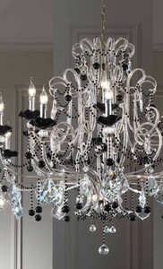 Casa Padrino Barock Kronleuchter Silber  120 x H. 120 cm 18-flammig - Handgefertigte Leuchte aus Italien - Barock Leuchten