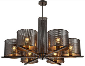 Casa Padrino Luxus Kronleuchter Bronze  109 x H. 55,5 cm - Moderner Metall Kronleuchter - Luxus Kollektion