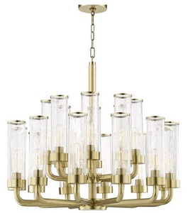 Casa Padrino Luxus Kronleuchter Antik Messingfarben  82,6 x H. 73,7 cm - Hotel & Restaurant Kronleuchter - Luxus Kollektion